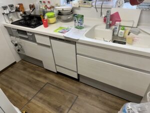 愛媛キッチン取付け隊　食洗機の無理やりリフォーム　施工後